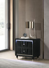 Lorient 2-drawer LED Nightstand with USB Black — product view 2