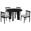 Strouse 5-piece Dining Set Wheat and Black — product view 2