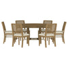 Arini 7-piece Round Dining Room Table Set Sand Wash — product view 2
