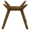 Paxton Square Wood Dining Table Base Brown — product view 2