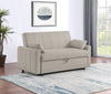 Portland Boucle Upholstered Sleeper Sofa Bed Latte — product view 2