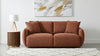 Elysia Fabric Upholstered Modular Lounge Loveseat Coral — product view 2