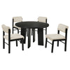Strouse 5-piece Dining Set Cream and Black — product view 2