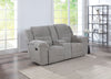 Gilson Chenille Upholstered Reclining Loveseat Grey — product view 2