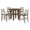 Ottowa 5-piece Round Counter Height Dining Room Set Brown — product view 2