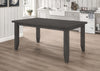Dalila Rectangular 66-inch Wood Dining Table Dark Grey — product view 2