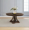 Ridgewell Round Pedestal Dining Table Dark Oak — product view 2