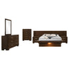 Jessica 6-piece Queen LED Bedroom Set Cappuccino — product view 2