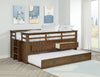 Carlsbad Wood Twin Captains Bed With Trundle Medium Brown — product view 2