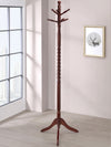 Riona 6 Hook Freestanding Wood Coat Rack Hat Hanger Merlot — product view 2