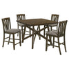 Canfield 5-piece 47-inch Counter Height Dining Set Brown — product view 2