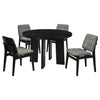 Strouse 5-piece Dining Set Grey and Black — product view 2