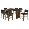 Decker 7-piece 70-inch Counter Height Dining Set Black and Walnut — product view 2