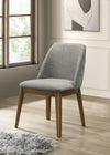 Franklin Upholstered Dining Side Chair Grey (Set of 2) — product view 2