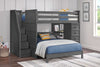 Dock48 Multifunction Full/Full Bunk Bed — Weathered Grey