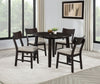 Catley 5-piece Round Drop Leaf Dining Table Set Dark Coffee — product view 2