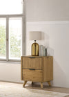 Bennett 2-drawer Bedroom Nightstand Bedside Table Light Oak — product view 2