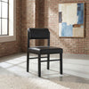 Kehoe Upholstered Dining Side Chair Black (Set of 2) — product view 2