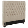 Chloe Upholstered Full Panel Headboard Oatmeal — product view 2