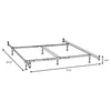 Esme California King Bed Frame Black (Headboard & Footboard) — product view 2