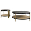 Arini 2-piece Round Coffee and End Table Set Black — product view 2