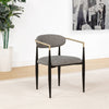 Bradbury Fabric Upholstered Dining Arm Chair Grey (Set of 2) — product view 2