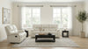 Camila 2-piece Upholstered Reclining Sofa Set White — product view 2