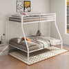 Alevera Metal Twin Over Full Bunk Bed with Ladder White — product view 2