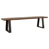 Ditman Live Edge Wood Dining Bench Grey Sheesham — product view 2