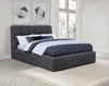 Nollet 48-inch Upholstered Queen Panel Platform Bed Grey — product view 2