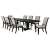 Phelps 9-piece Rectangular Dining Table Set Distressed Noir — product view 2