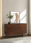 Robyn 6-drawer Bedroom Dresser Dark Walnut — product view 2