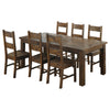 Coleman 7-piece Rectangular Dining Set Rustic Golden Brown — product view 2