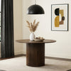 Hamlyn 47-inch Round Wood Dining Room Table Walnut — product view 2