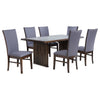 Sherwood 7-piece Rectangular Dining Table Set Brown — product view 2