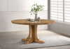 Hartville 60-inch Round Dining Table Natural Light Brown — product view 2