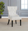 Baney Fabric Upholstered Dining Side Chair Cream and Black — product view 2