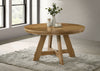 Danvers Round 54-inch Wood Dining Table Brown Oak — product view 2