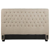 Chloe Upholstered California King Panel Headboard Oatmeal — product view 2