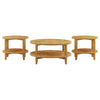 Camillo 3-piece Round Coffee and End Table Set Maple — product view 2