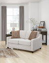 Christine Upholstered Sloped Arm Loveseat Beige — product view 2