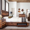 Winslow Wood Queen Storage Panel Bed Smokey Walnut — product view 2