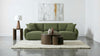 Elysia Fabric Upholstered Modular Lounge Sofa Green — product view 2