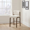 Kehoe Upholstered Counter Height Chair Cream and Walnut (Set of 2) — product view 2