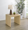 Canoga Engineered Wood Accent Side End Table Light Oak — product view 2