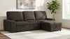 Demko Sleeper Sectional Sofa with Speaker and Storage Chaise Brown — product view 2
