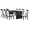 Brookmead 9-piece Extension Leaf Dining Table Set Black — product view 2