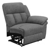Bahrain Upholstered RAF Recliner Charcoal — product view 2