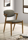 Malone Padded Wood Dining Arm Chair Dark Walnut (Set of 2) — product view 2