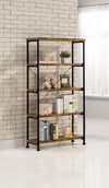 Analiese 63-inch 4-shelf Bookshelf Rustic Nutmeg — product view 2